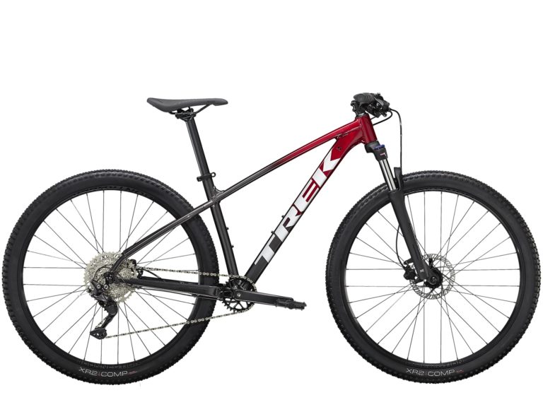 Trek Marlin 6 2023 brdski bicikl crveno crne boje snižen 20% u Trgovini Beciklin