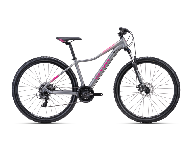 Ženski brdski bicikl ctm charisma 2.0 sa 29'' kotačima sive boje namijenjen ženama za vožnju kroz prirodu