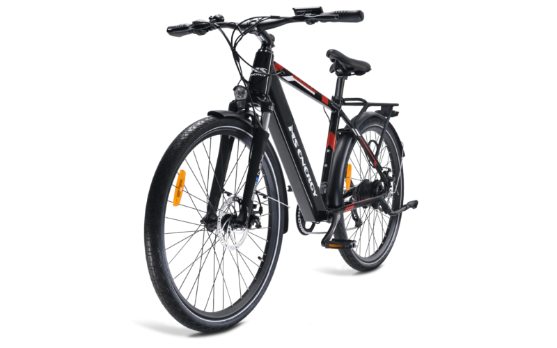 MS Energy Električni trekking bicikl t10 crno crvene boje