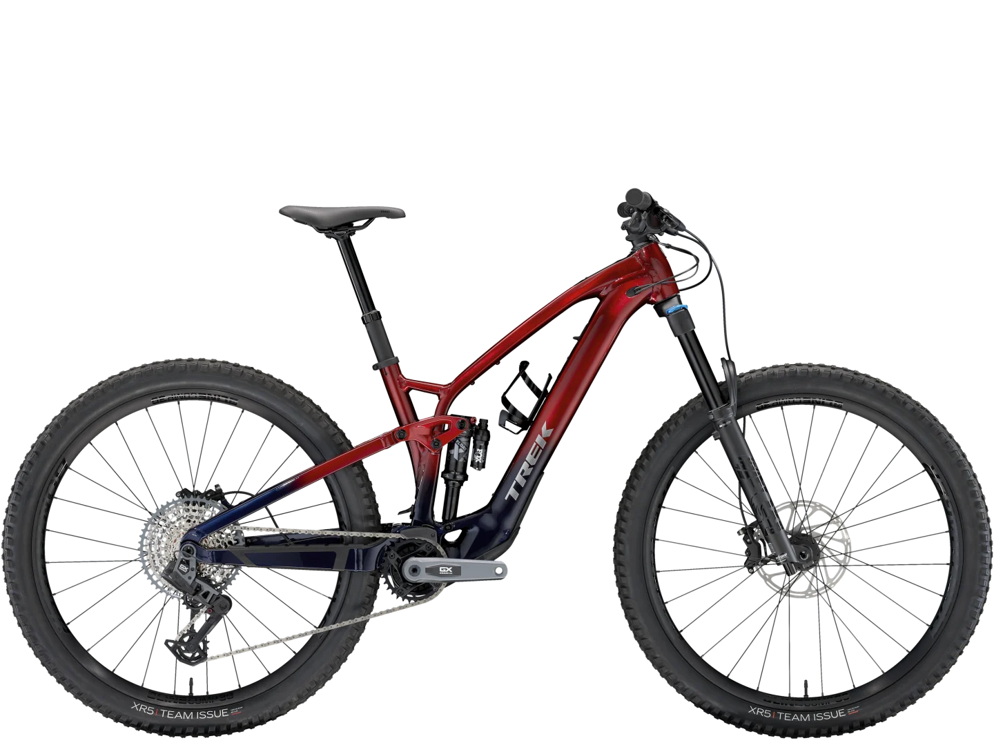 trek fuel exe 8 gx axs t-type 2024 rage red dark blue mtb e-bicikl