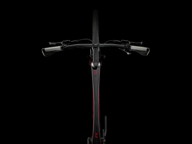 trek fx sport 5 2024 red carbon smoke fitness bicikl