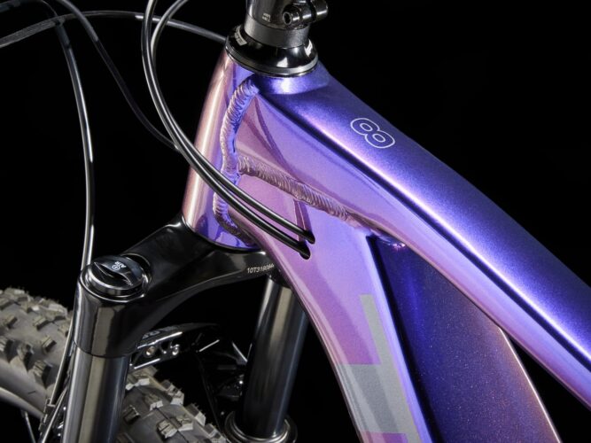 trek marlin+ 8 2024 purple flip black fade mtb e-bicikl
