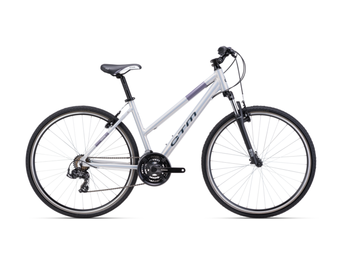 ctm maxima 1.0 cross bicikl za žene bijele boje