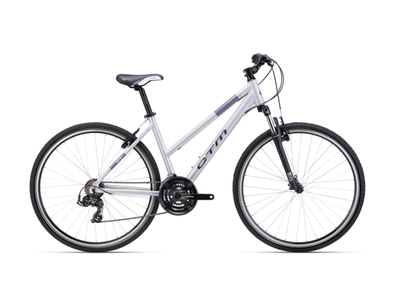 ctm maxima 1.0 cross bicikl za žene bijele boje