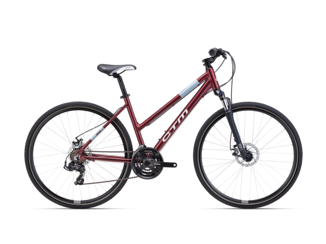 CTM maxima 2.0 cross bicikl za žene crvene boje