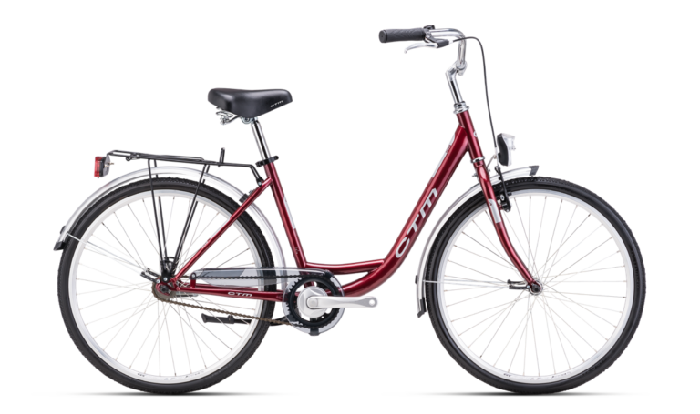 ctm olivia 1.0 tamno crvena gradski bicikl