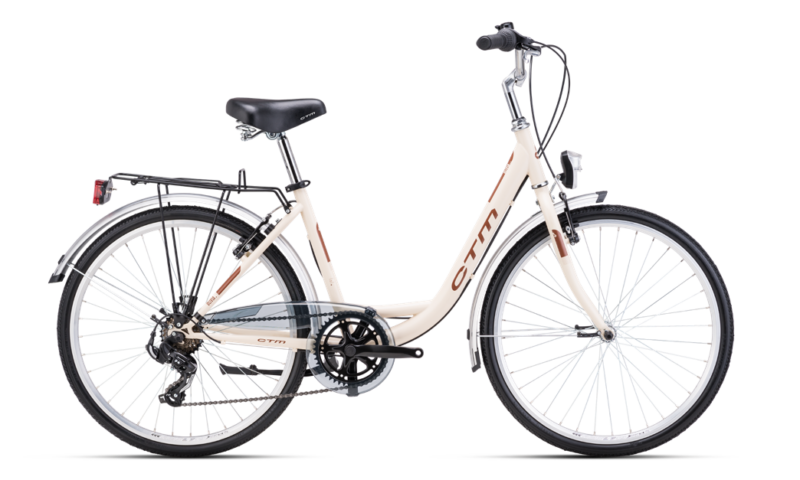ctm olivia 2.0 mat svijetla bež gradski bicikl