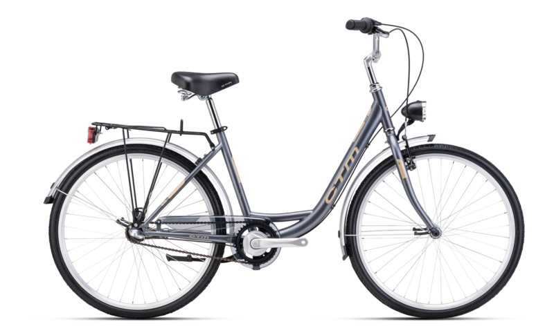 ctm olivia 3.0 mat siva gradski bicikl