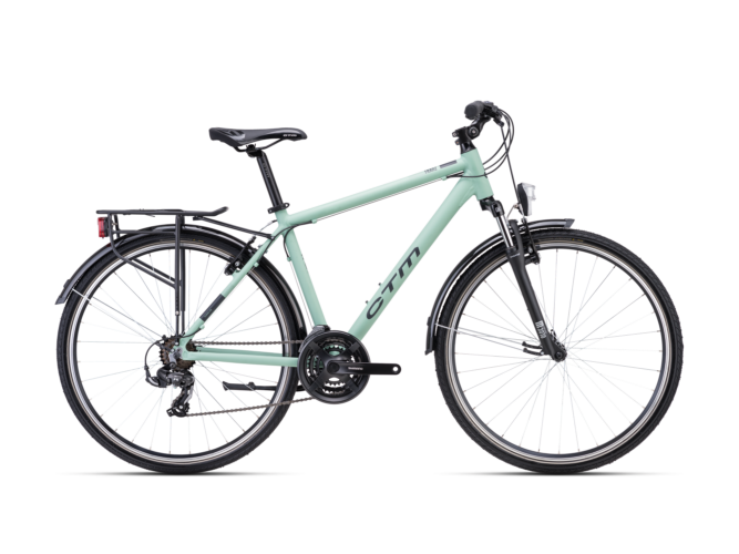 Trekking bicikl CTM Tranz 1.0 trek 2024 zelene boje