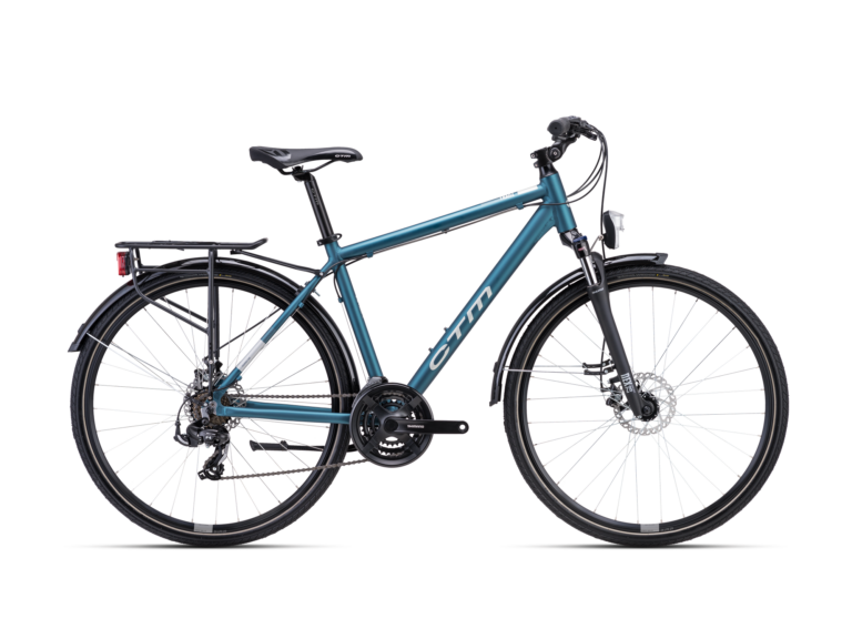 Trekking bicikl za putovanja CTM Tranz 2.0 plave boje