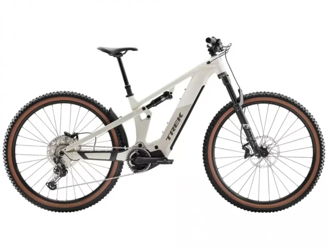 TREK Powerfly FS+ 6 Gen 4 2025 White'Buff Beige