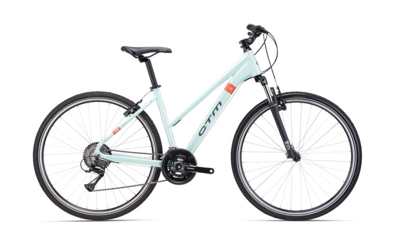 Bora 1.0 matt light turquoise - pearl grey bicikl za žene cross 2025