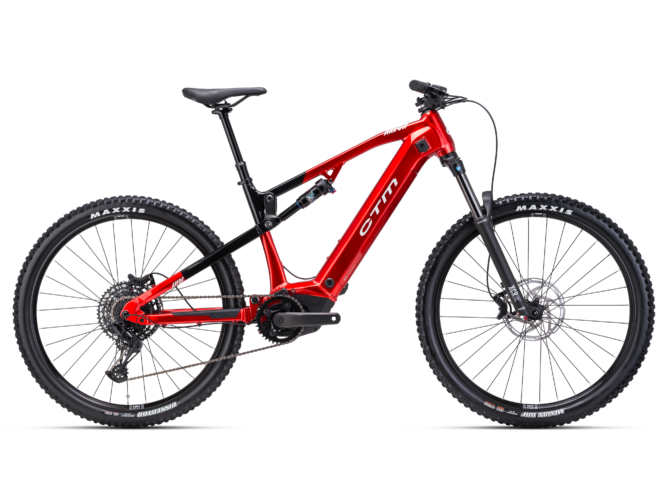 CTM Areon GX Comp metallic red - black 2025 električni mtb fully unisex bicikl