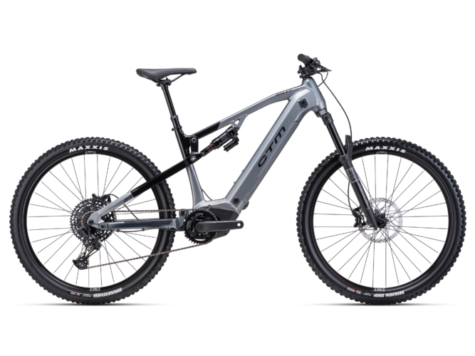 CTM Areon GX Pro black - matt grey 2025 električni mtb fully unisex bicikl