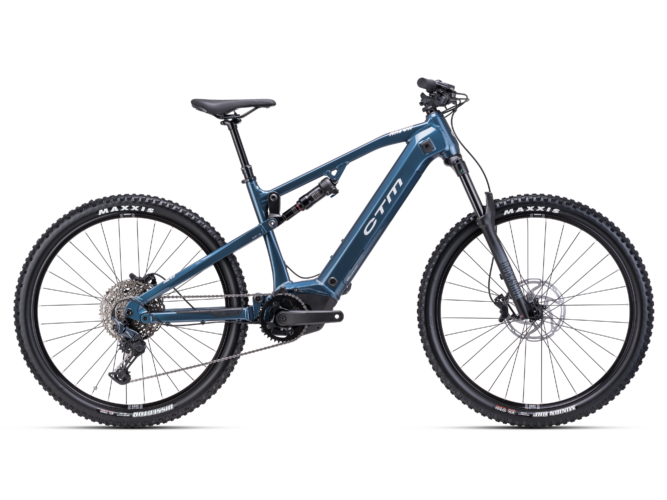 CTM Areon GX Xpert deep blue pearl - silver 2025 električni mtb fully unisex bicikl