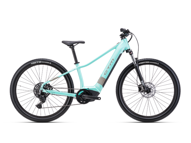 CTM Ruby GX 275 matt light turquoise pearl - grey 2025 električni mtb ženski bicikl