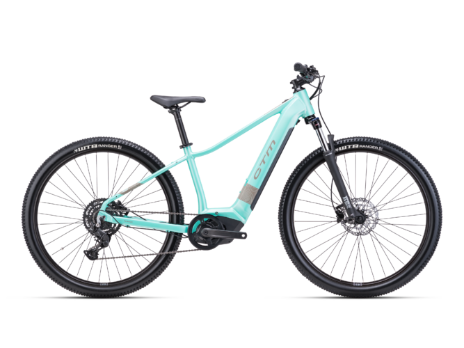 CTM Ruby GX 29 matt light turquoise pearl - grey 2025 električni mtb ženski bicikl