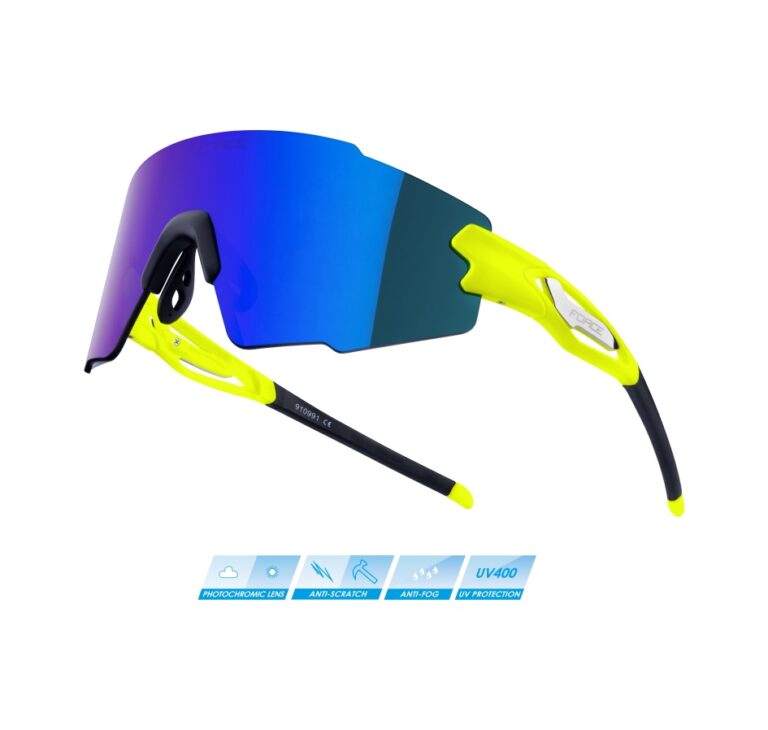 Naočale FORCE MANTRA fluo, blue mirror lens