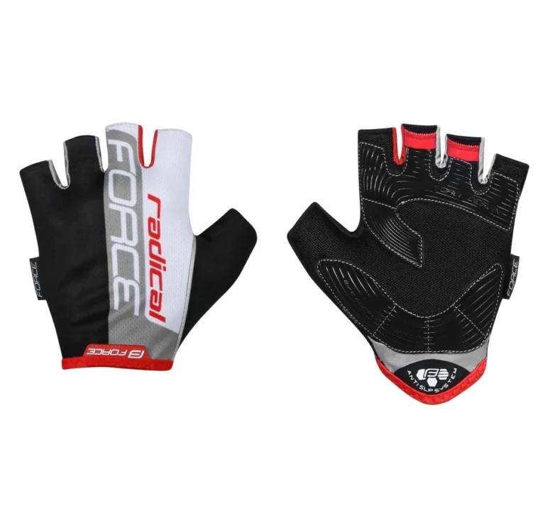 gloves FORCE RADICAL, black-white-red M