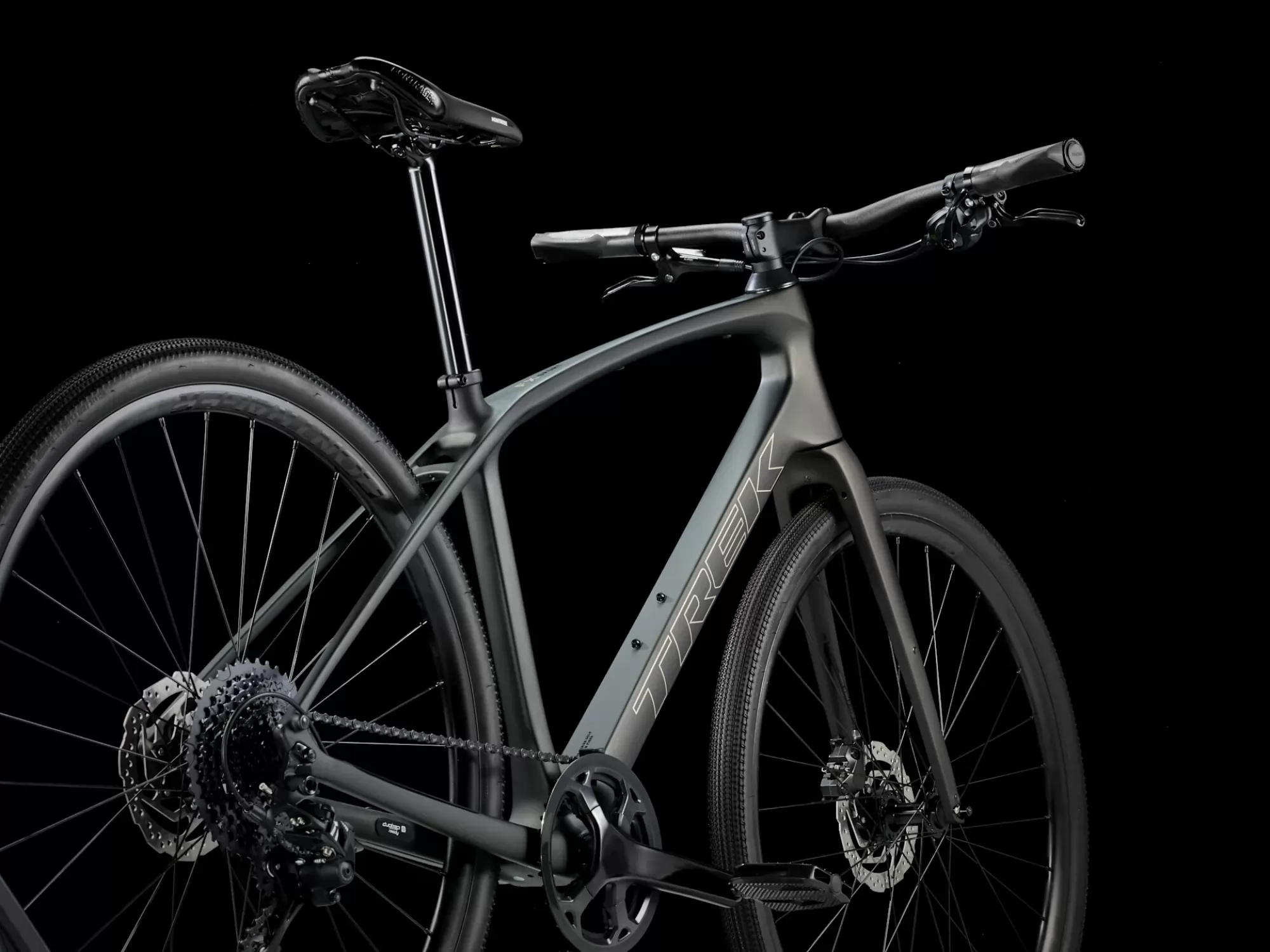 TREK FX Sport SL 5 2026 Black Olive'Deep Smoke gradski muški karbonski hibrid bicikl