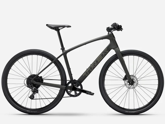 TREK FX Sport SL 5 2026 Black Olive'Deep Smoke gradski muški karbonski hibrid bicikl
