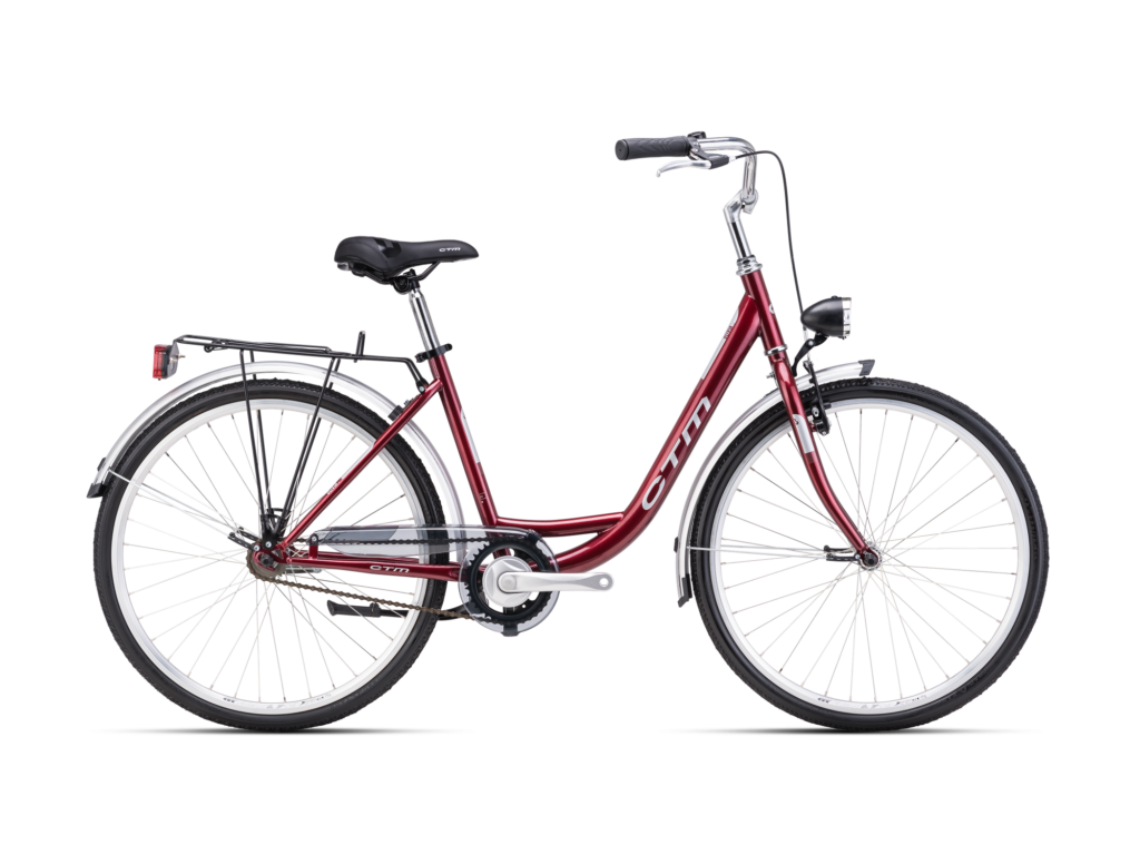 CTM Olivia 1.0 gradski bicikl crvena boja 2026